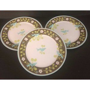 Vera Bradley Sittin' In A Tree Salad Plates